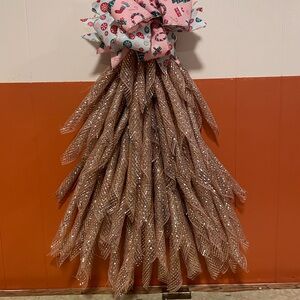 Sparkling Tan Decorative Bow